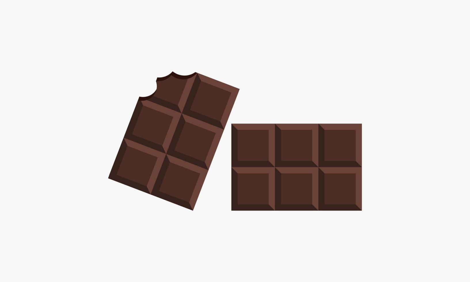 chocolate food vector illustration. isolated on white background.