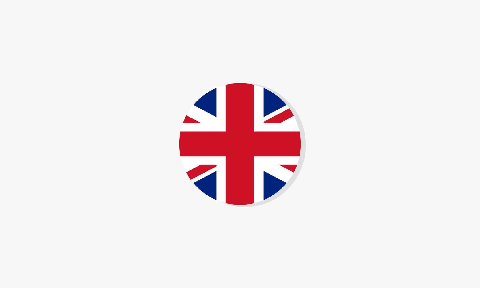 english circle flag graphic design vector. vector