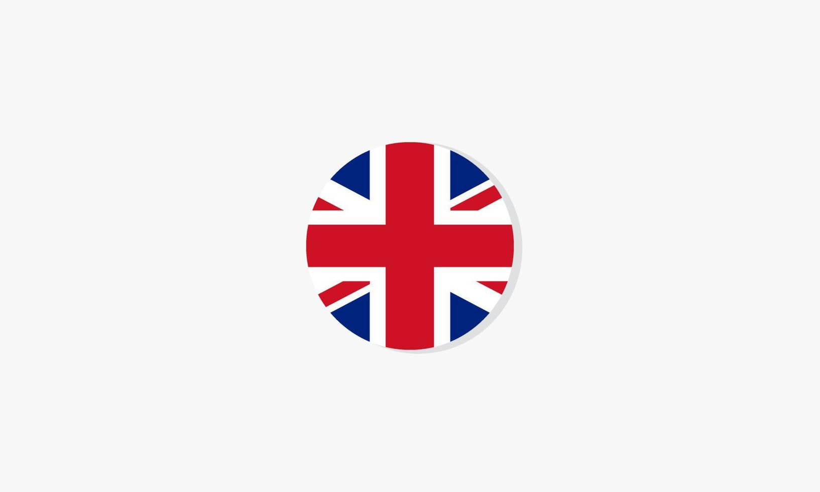 english circle flag graphic design vector. vector