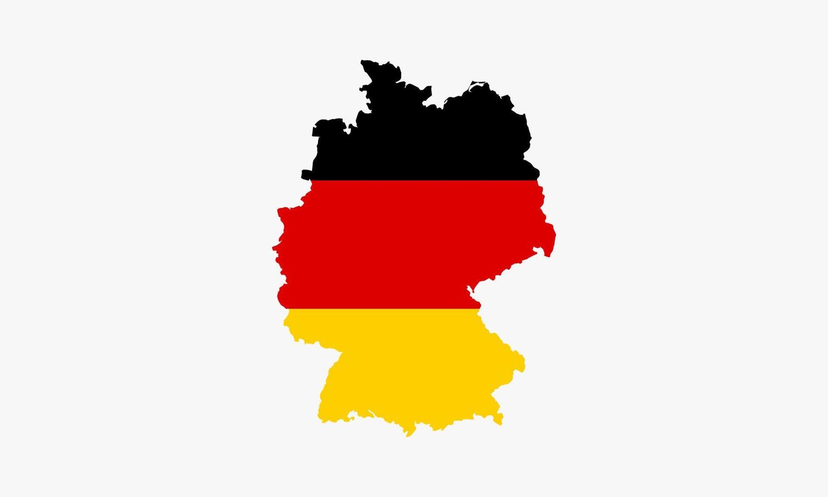 germany map flag vector design on white background