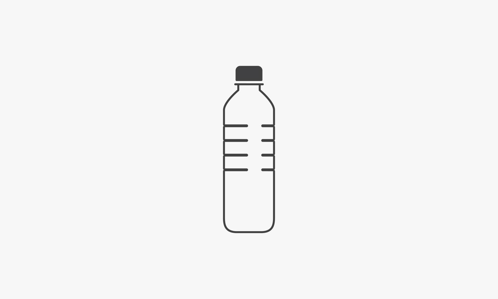 bottle mineral water vector illustration on white background. creative icon.