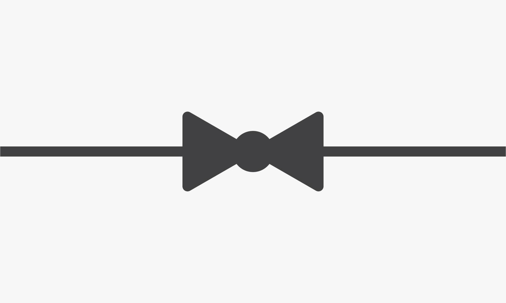 bow tie with string design template. vector