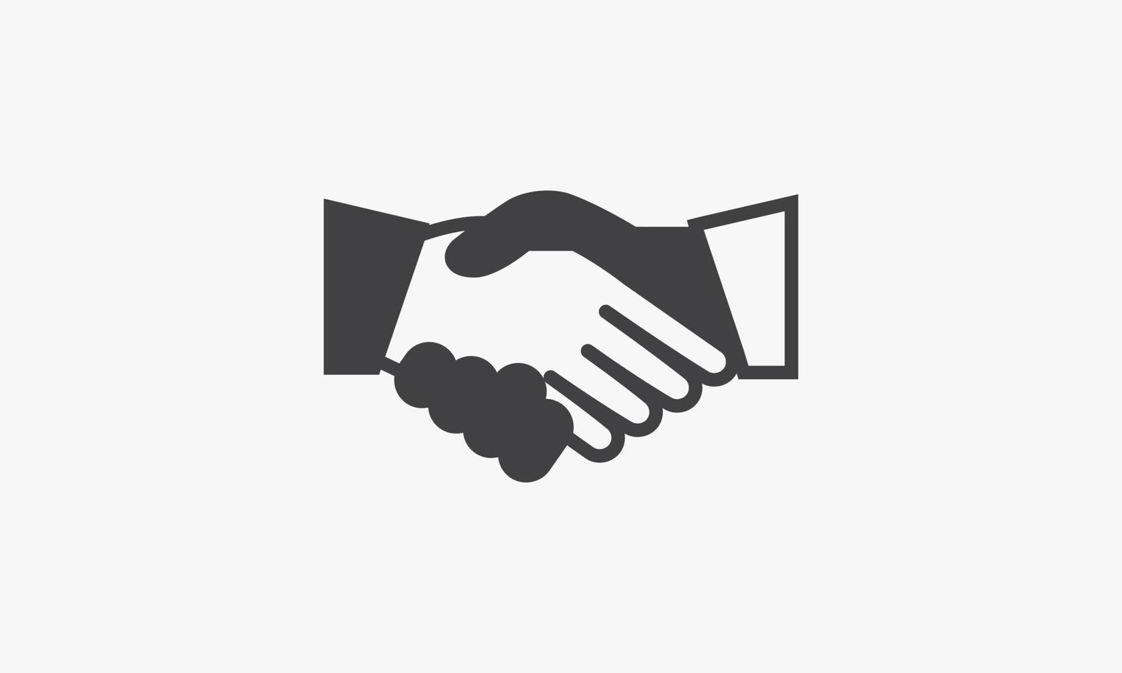 handshake stop racism icon design concept. vector