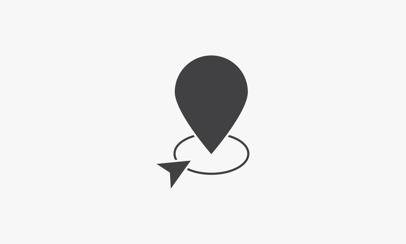 map point vector illustration on white background. creative icon.