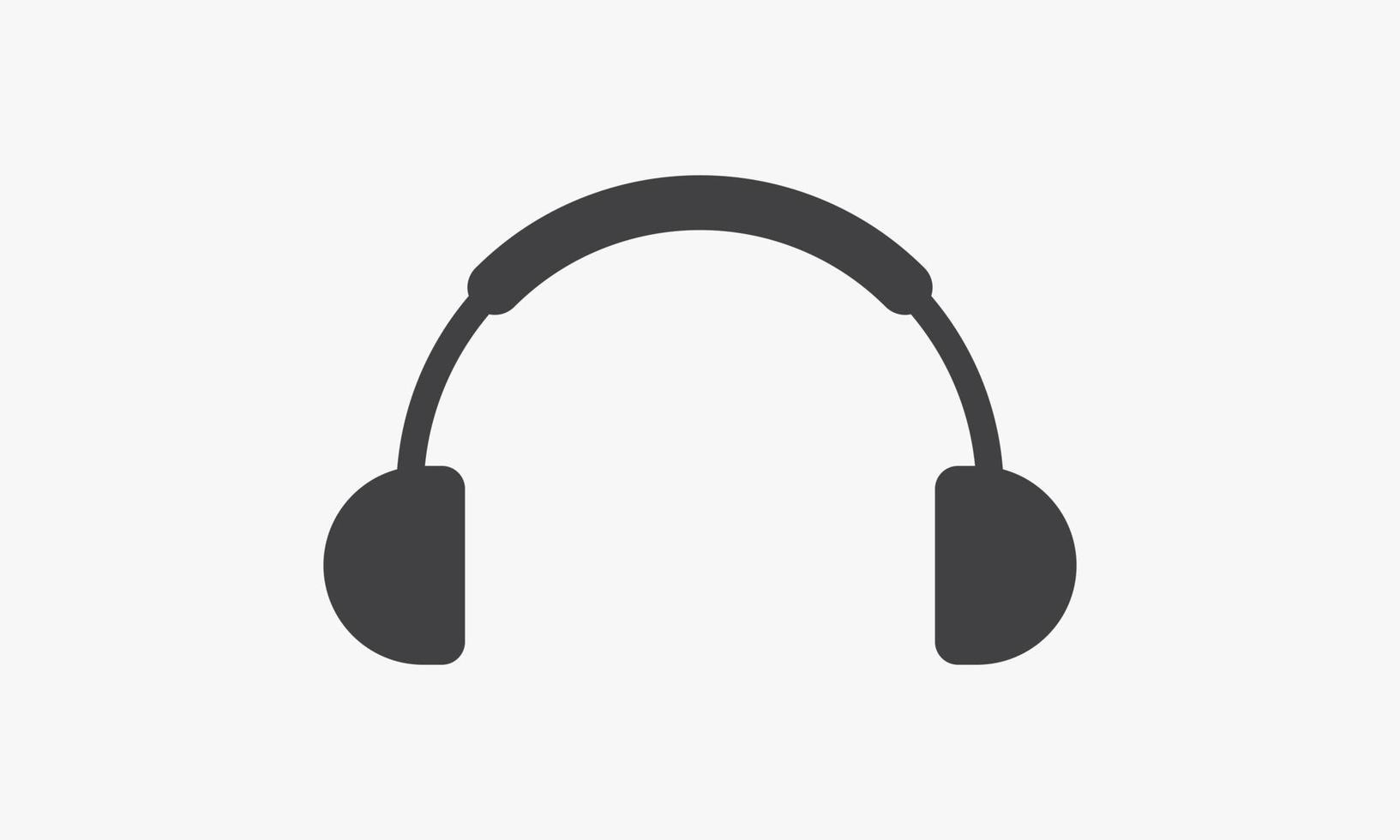 headphones icon. vector illustration on white background.