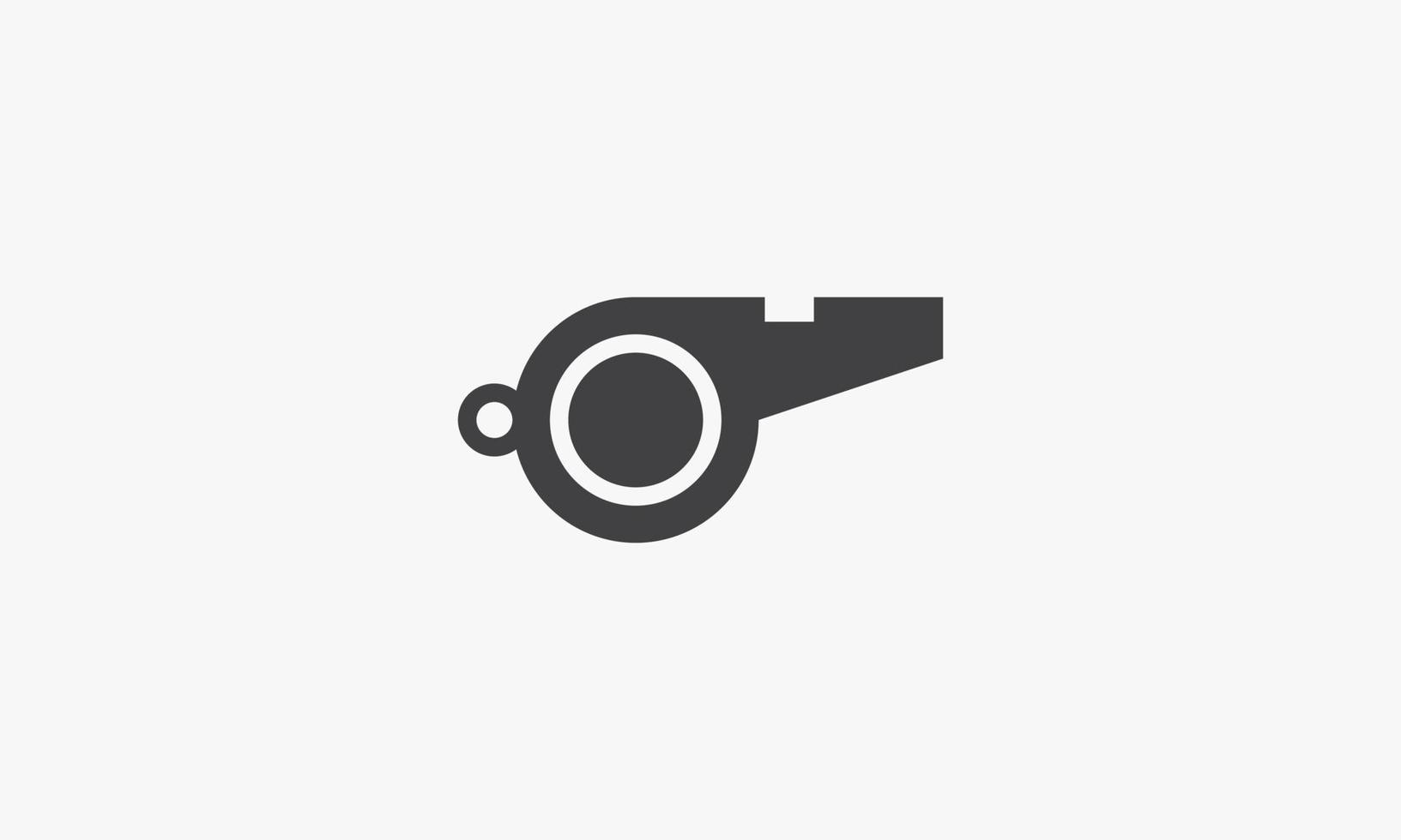 whistle icon. isolated on white background. vector illustration.