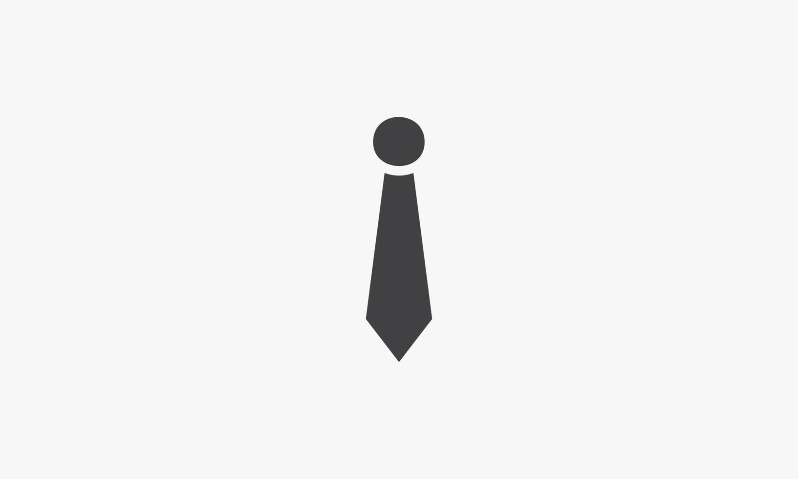 formal tie icon. isolated on white background. vector illustration.