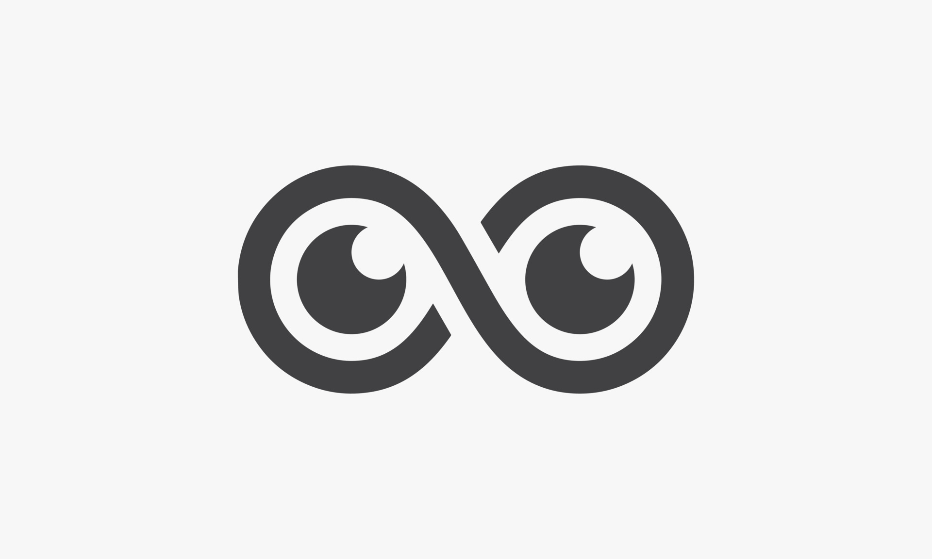 infinity eye icon isolated on white background. 4639712 Vector Art at