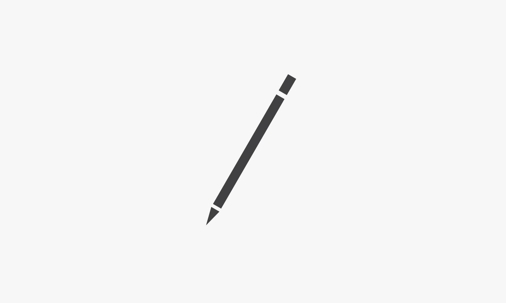 vector de diseño plano de icono de lápiz.