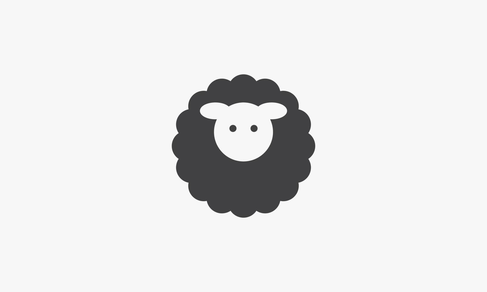 sheep vector illustration on white background. creative icon.