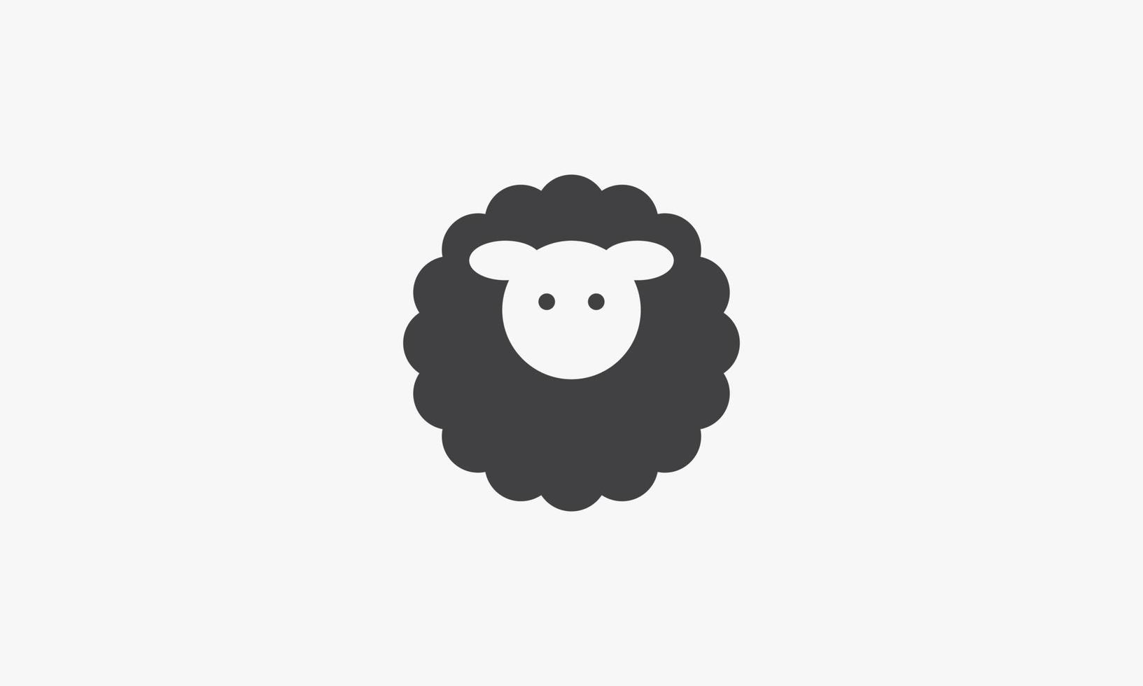 sheep vector illustration on white background. creative icon.