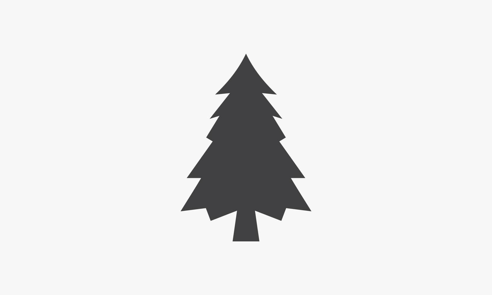 tree pine christmas icon design flat vector. vector