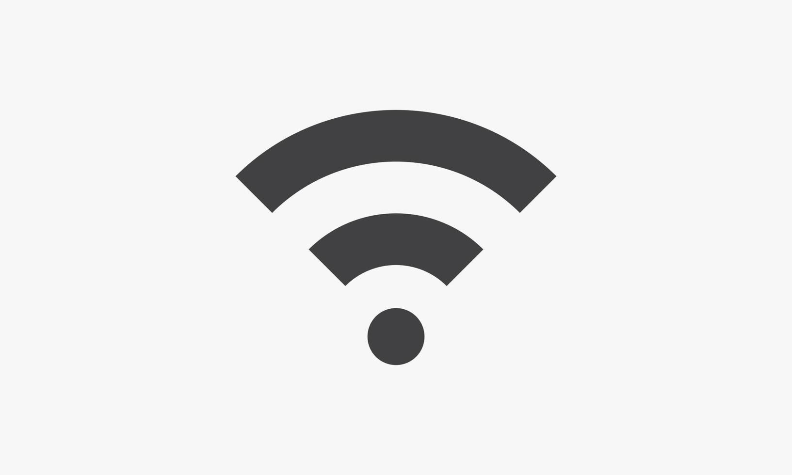 simple wave wifi icon design vector illustration.