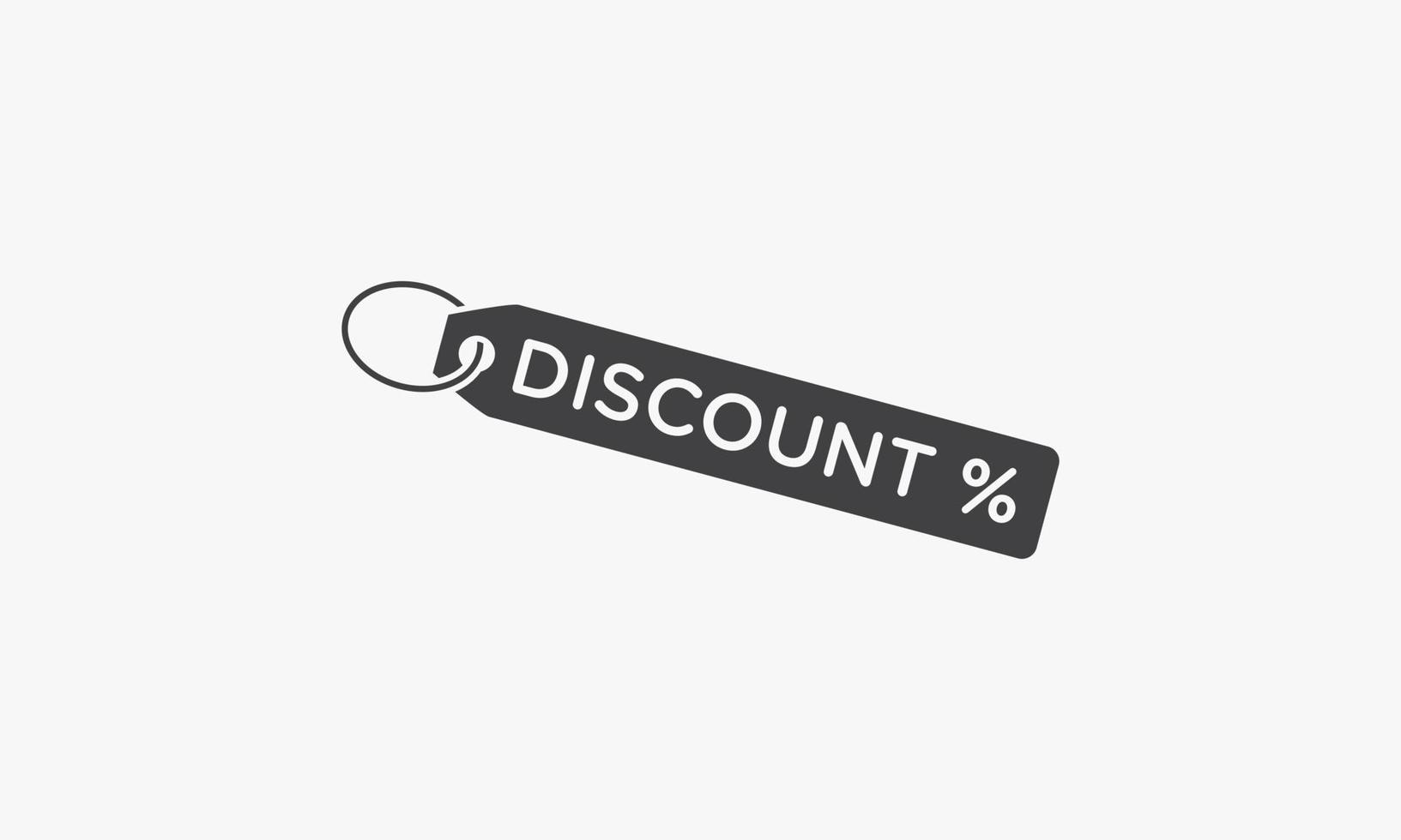 discount label icon design flat vector. isolated on white background. vector