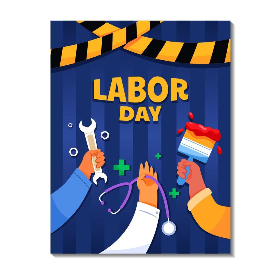 Happy Labor Day Celebration 4639911 Vector Art at Vecteezy