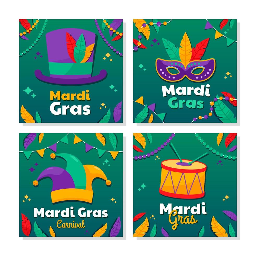 celebrando el carnaval de mardi gras vector