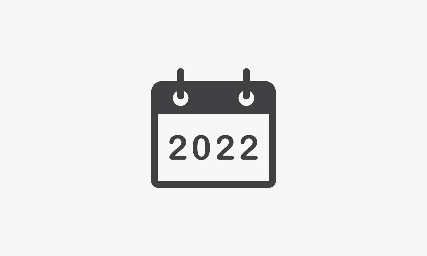 calendar 2022 icon vector illustration. isolated on white background.