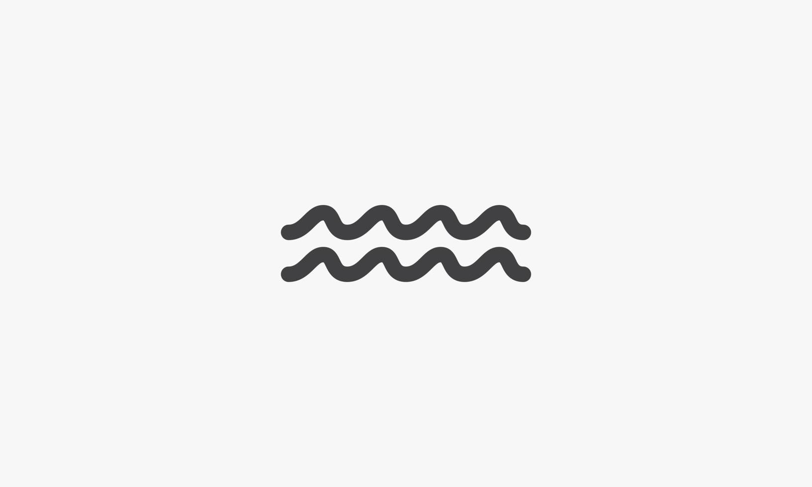 aquarius horoscope icon. vector illustration. isolated on white background.