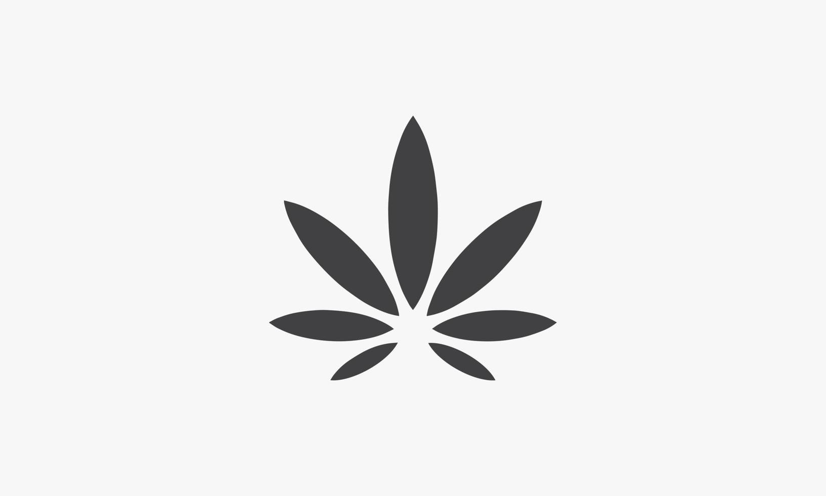 marijuana leaf icon. vector illustration. isolated on white background.
