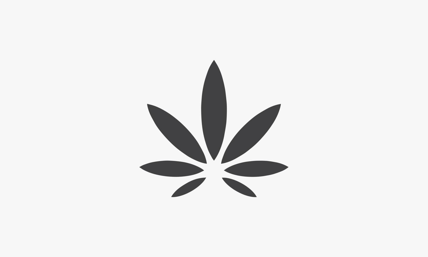 icono de hoja de marihuana. ilustración vectorial. aislado sobre fondo blanco. vector