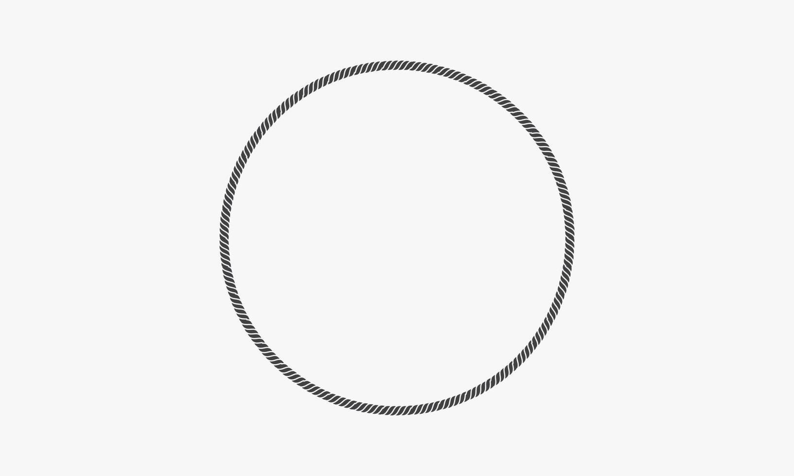 abstract circle icon rope isolated on white background. vector