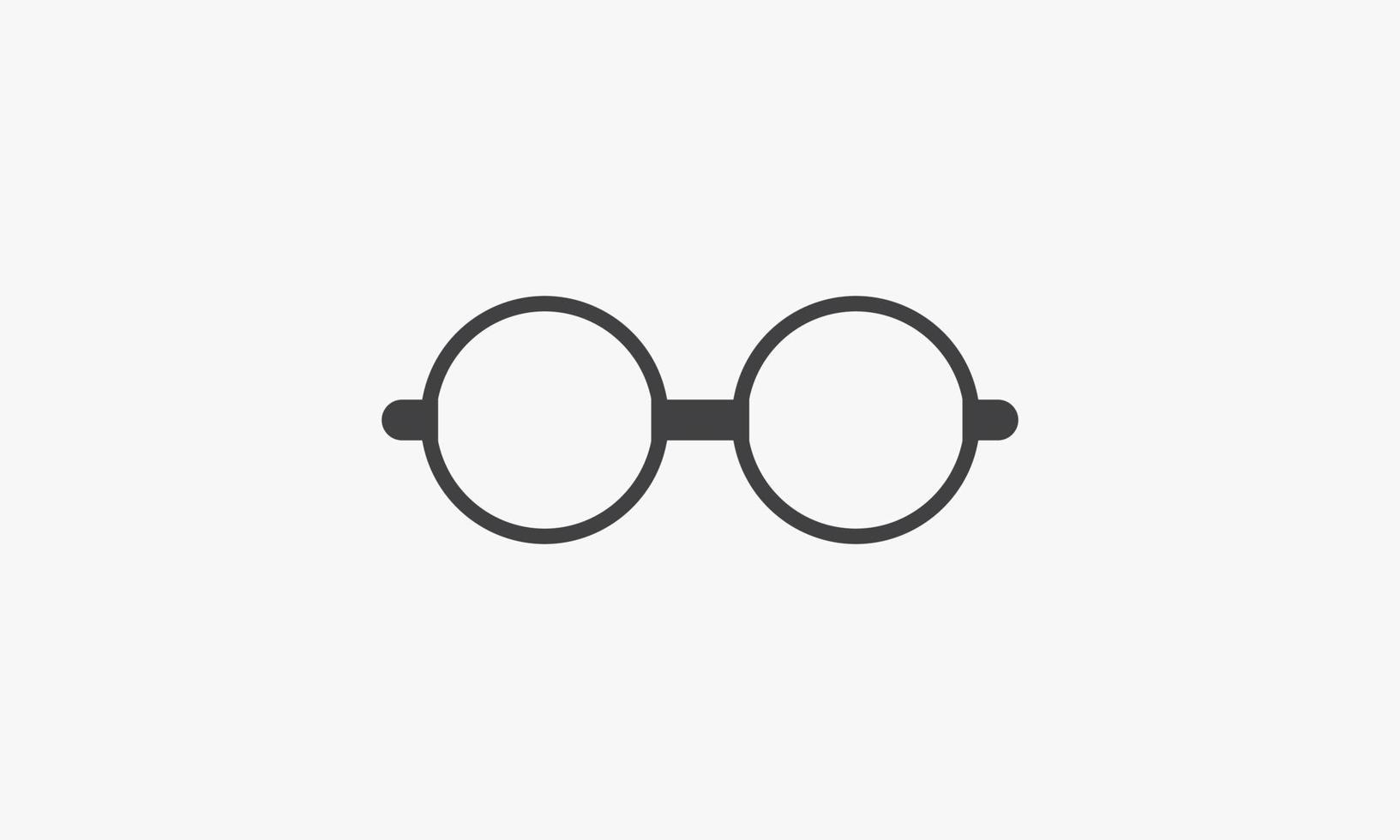 line icon simple eyeglasses isolated on white background. vector