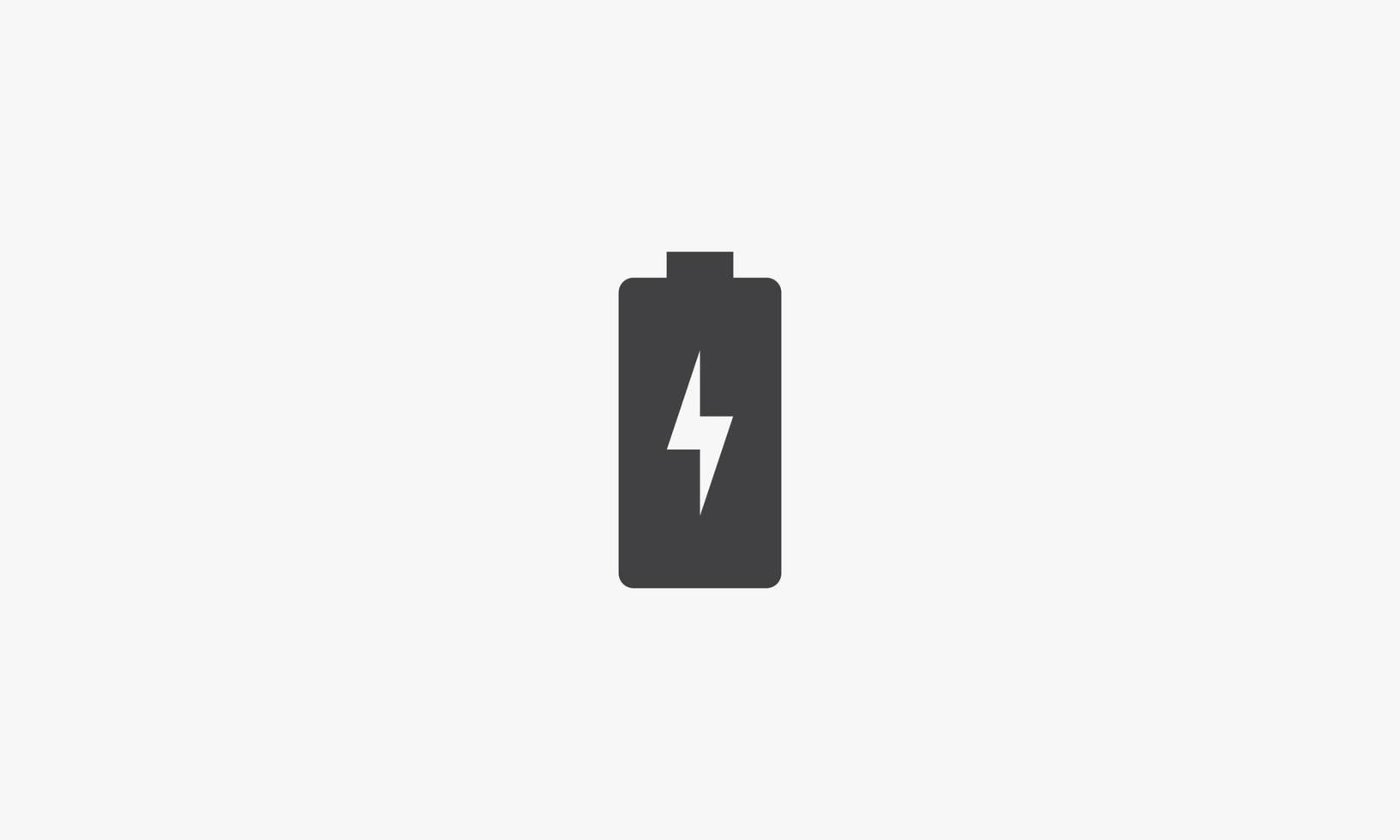 battery charger icon isolated on white background. vector