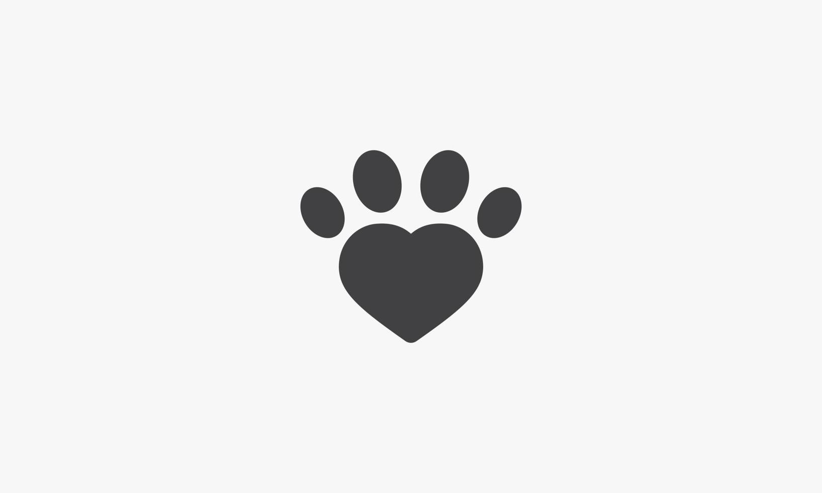 heart footprint icon design vector concept.