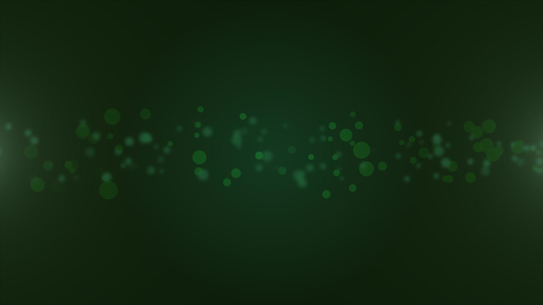 Green glow particles for technology background photo