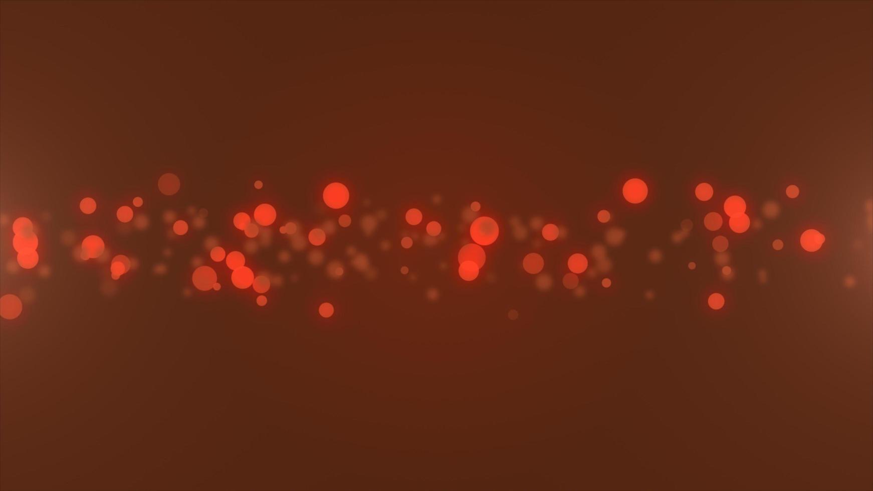 Orange glow particles for technology background photo