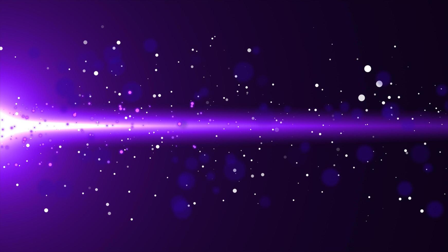 Purple flowing glow particle with flare  background photo