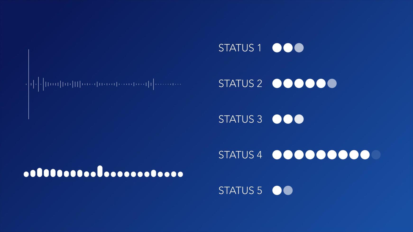 Status code with working volume spectrum background photo