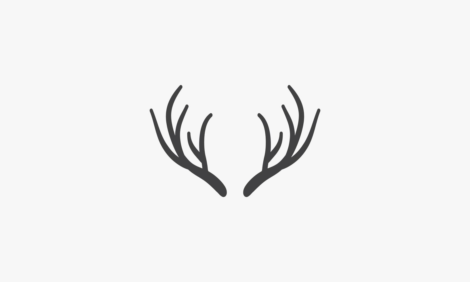deer antler vector illustration on white background. creative icon.