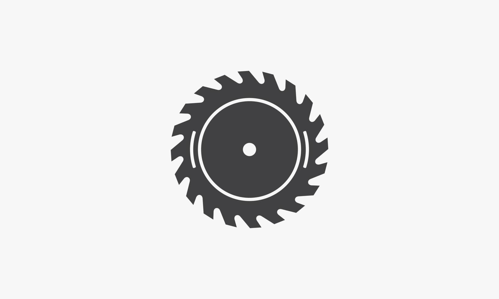 circular saw icon. vector illustration. isolated on white background.