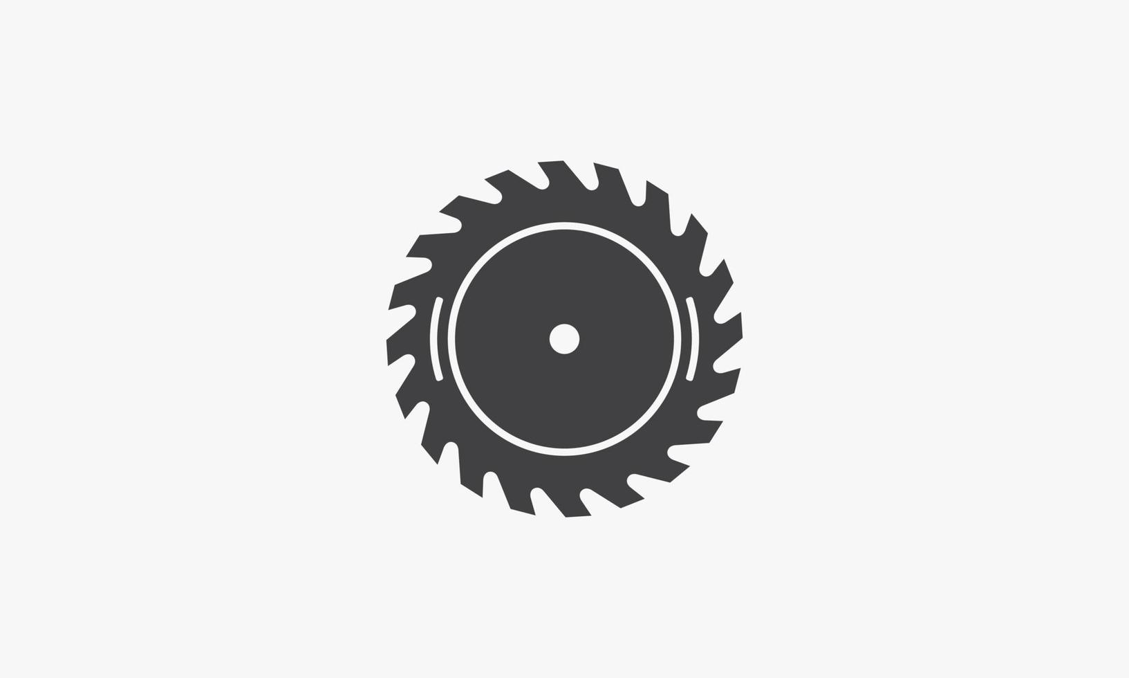 circular saw icon. vector illustration. isolated on white background.