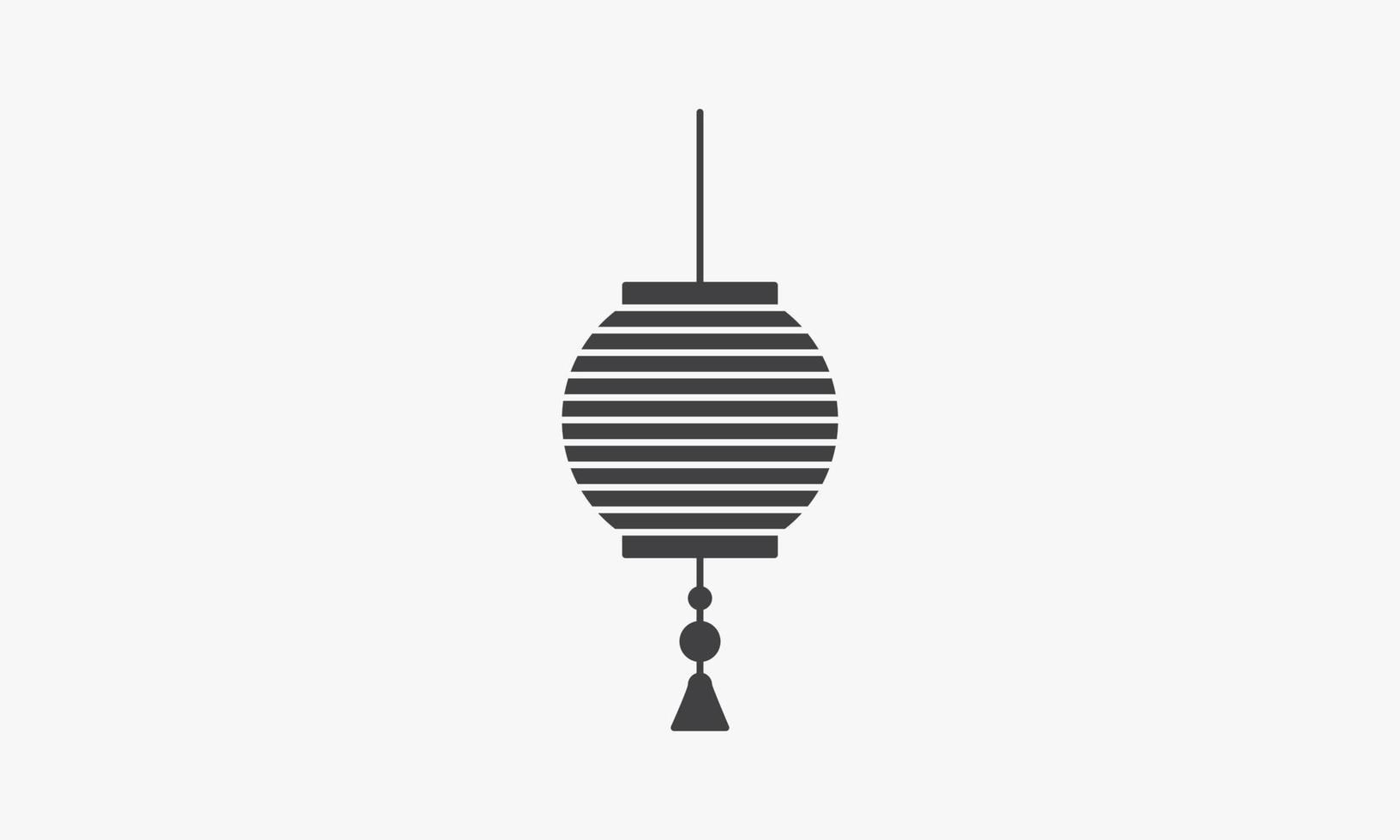 simple lantern icon on white background. vector
