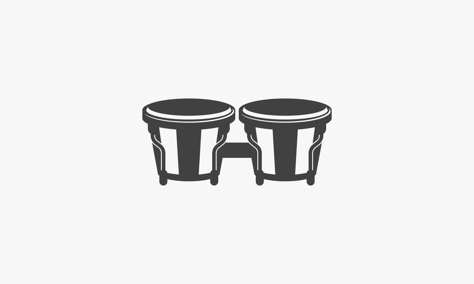 bongo icon. musical vector illustration. isolated on white background.