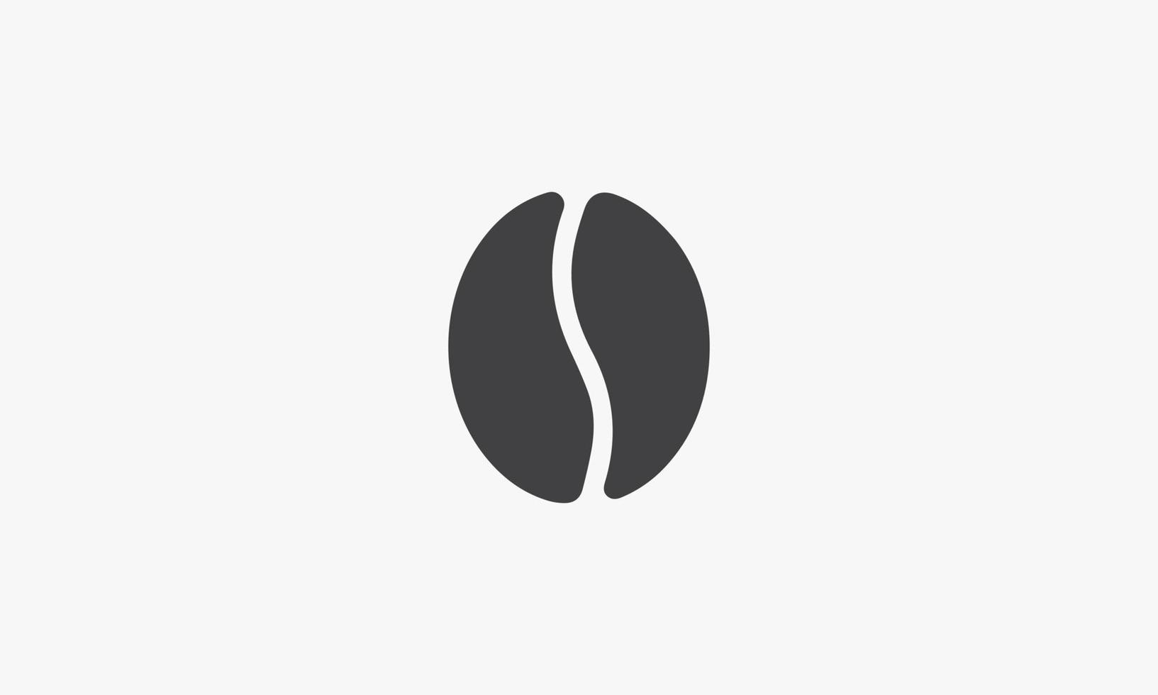 single coffee bean icon design flat vector. vector