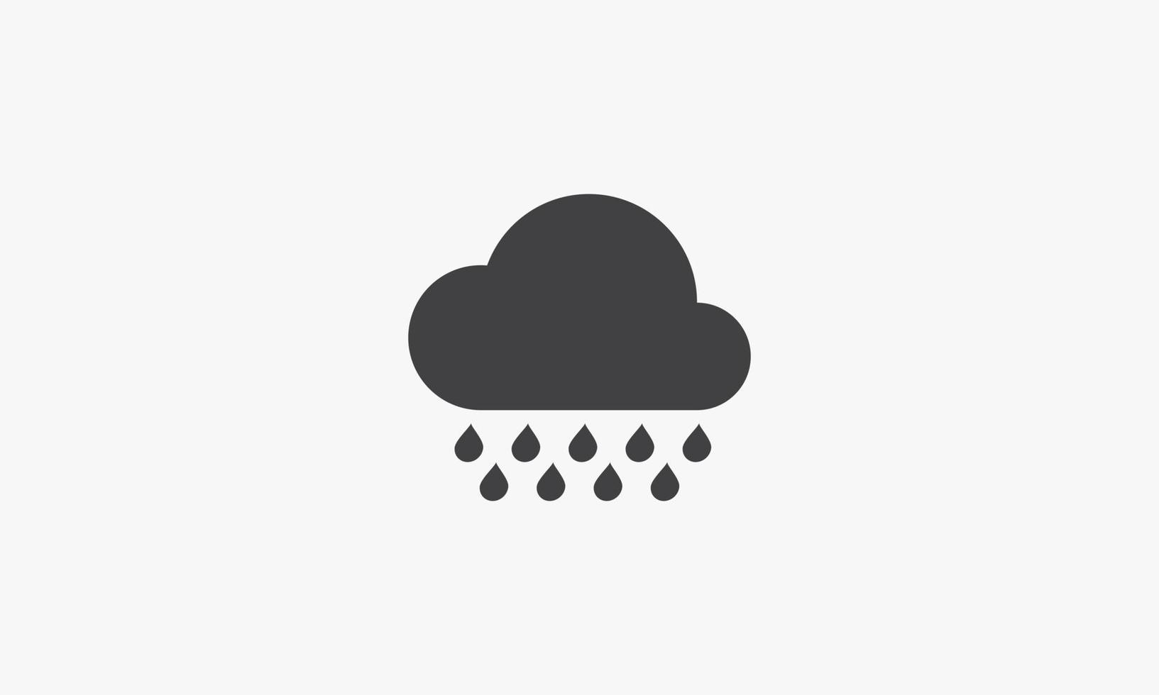 icono de lluvia. ilustración vectorial. aislado sobre fondo blanco. vector