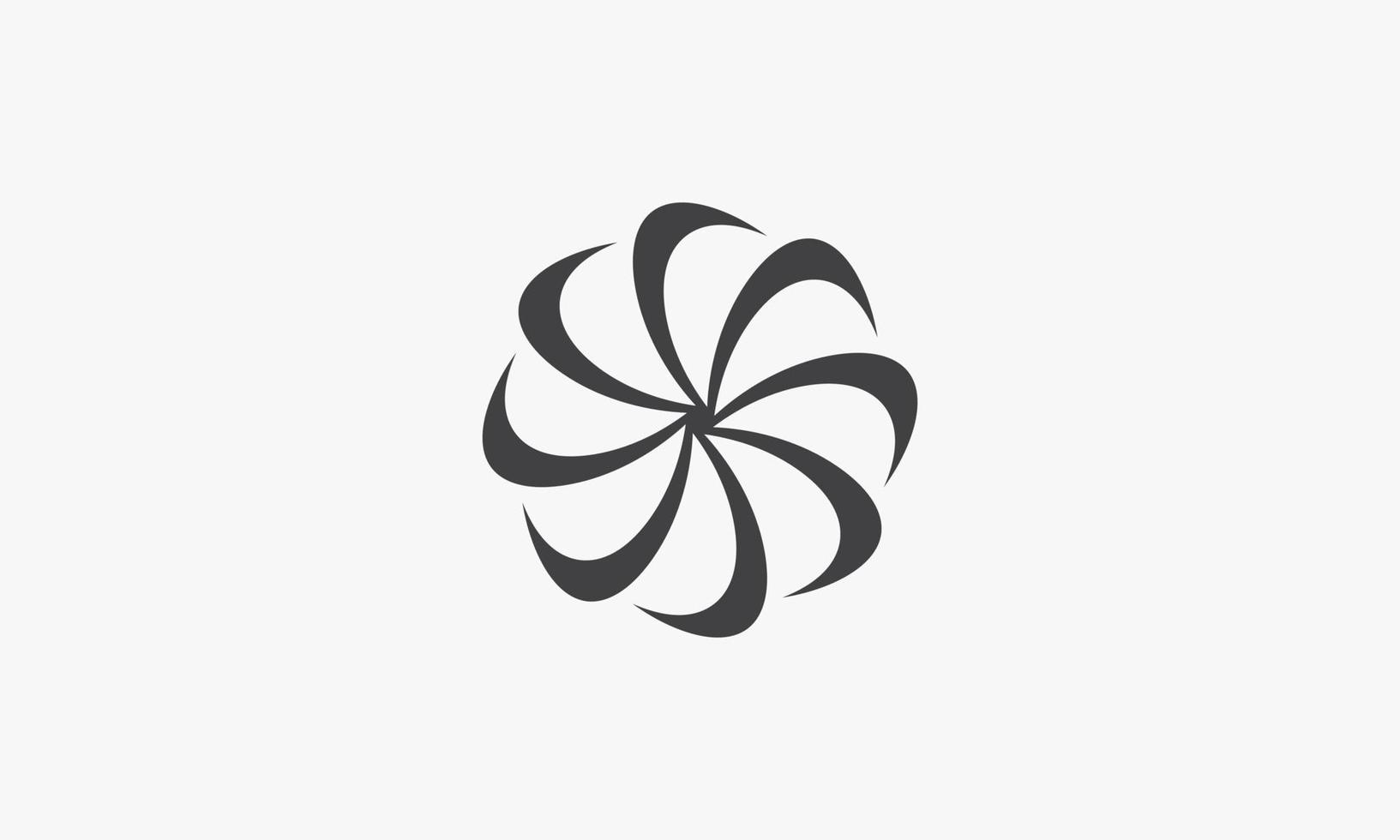 abstract spin icon. vector illustration on white background.