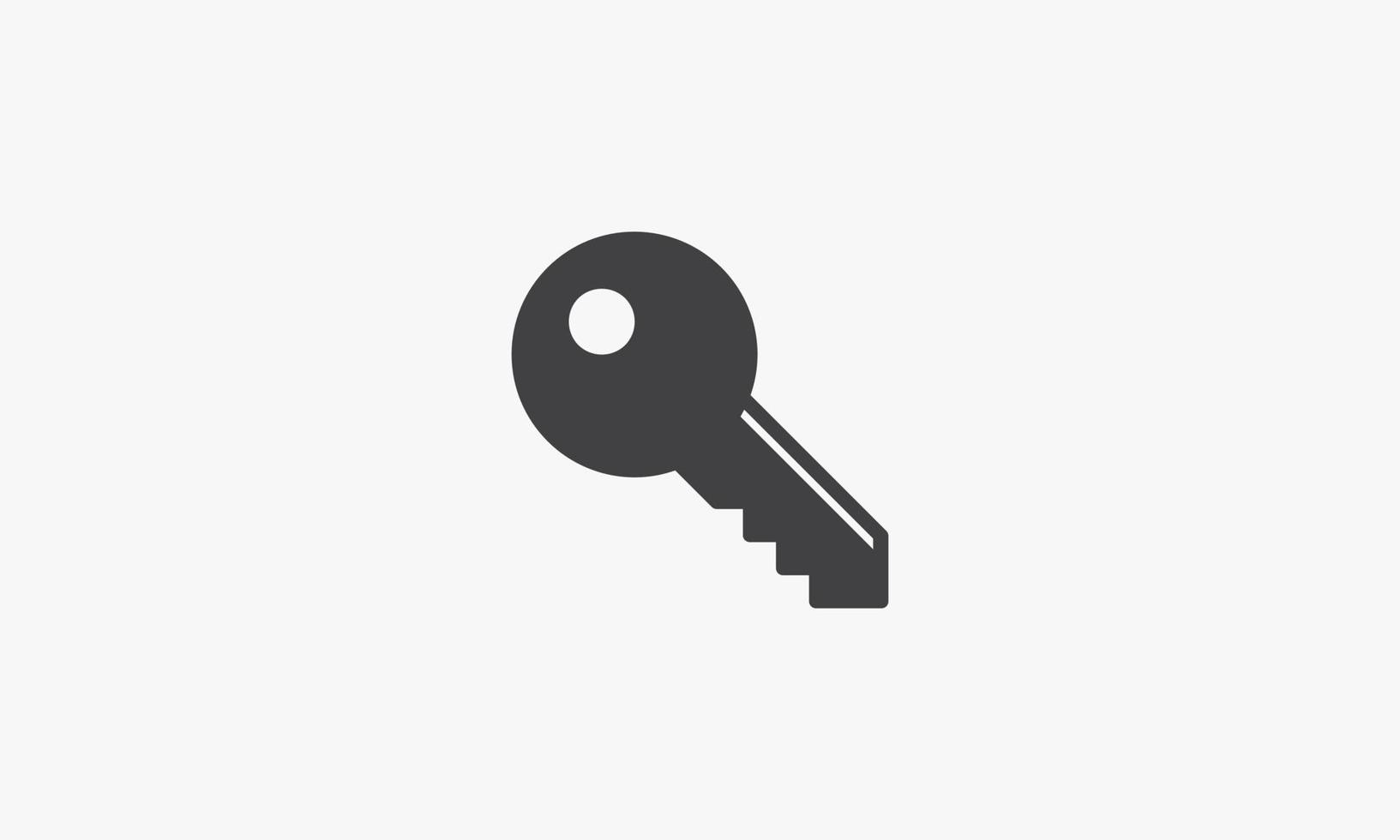 lock key vector illustration on white background. creative icon.