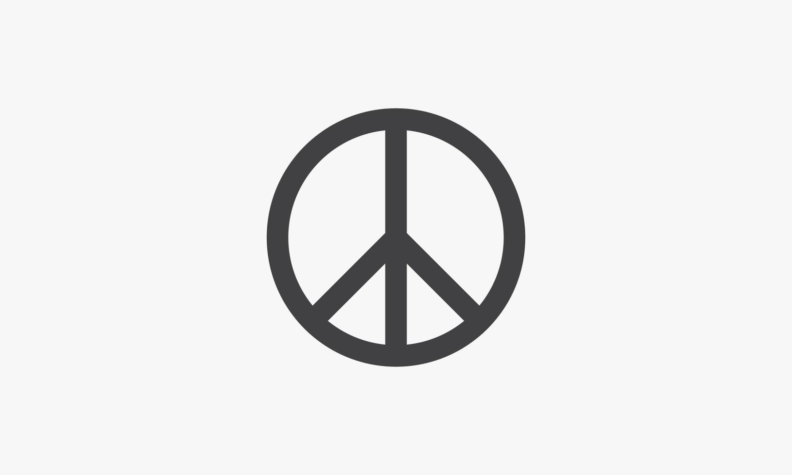 peace symbol. creative icon. vector illustration. isolated on white background.