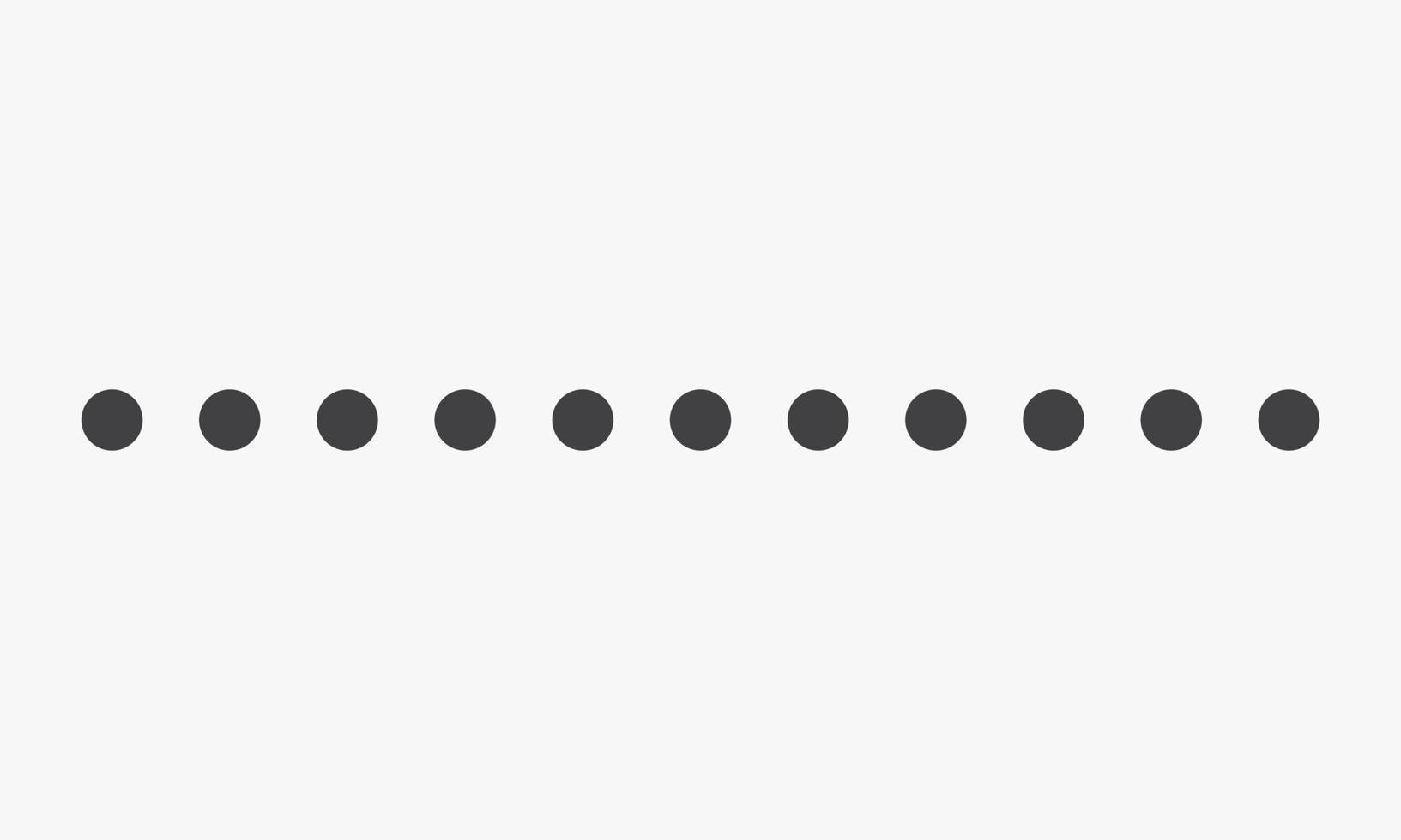 dotted horizontal line on white background. 4640889 Vector Art at Vecteezy