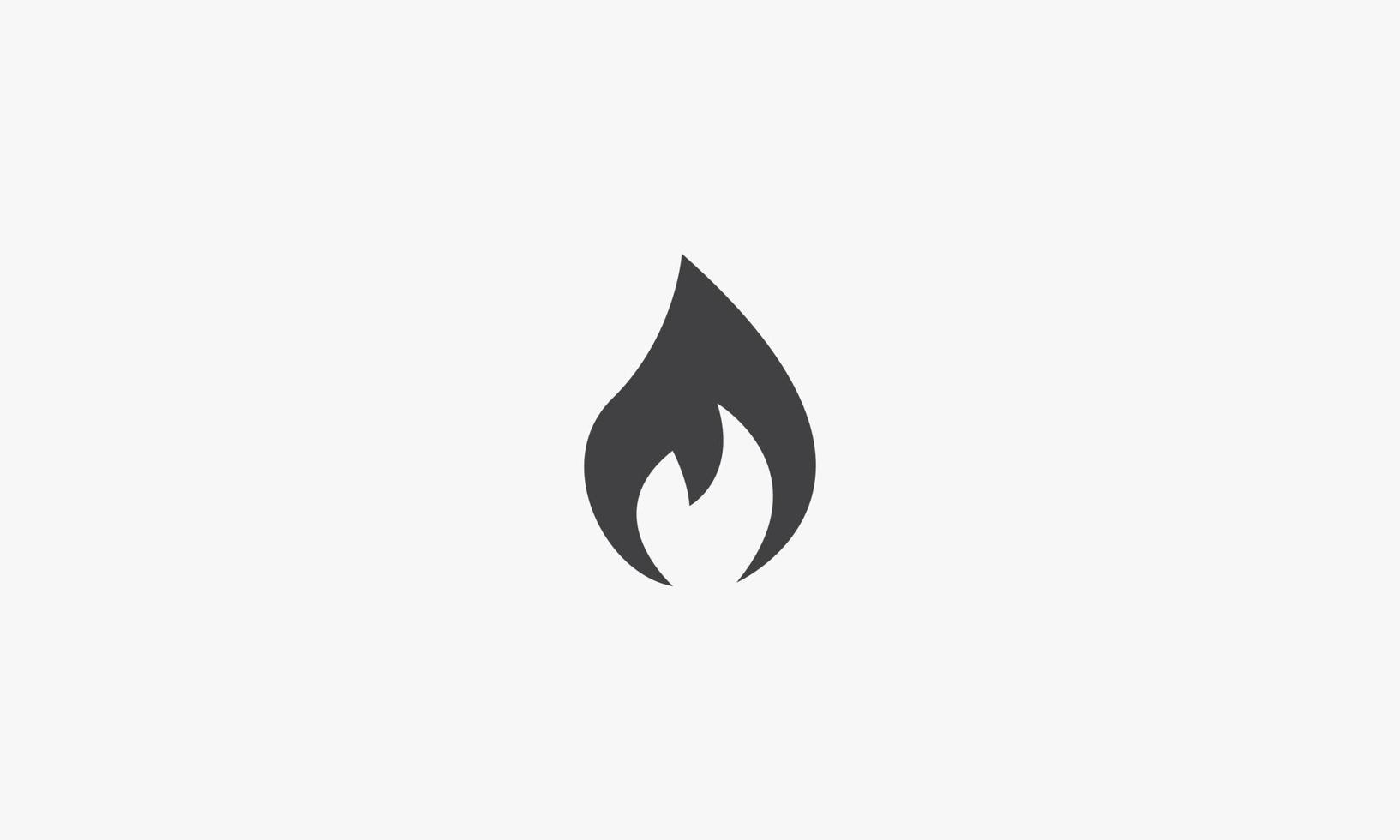 simple fire vector illustration. isolated on white background.