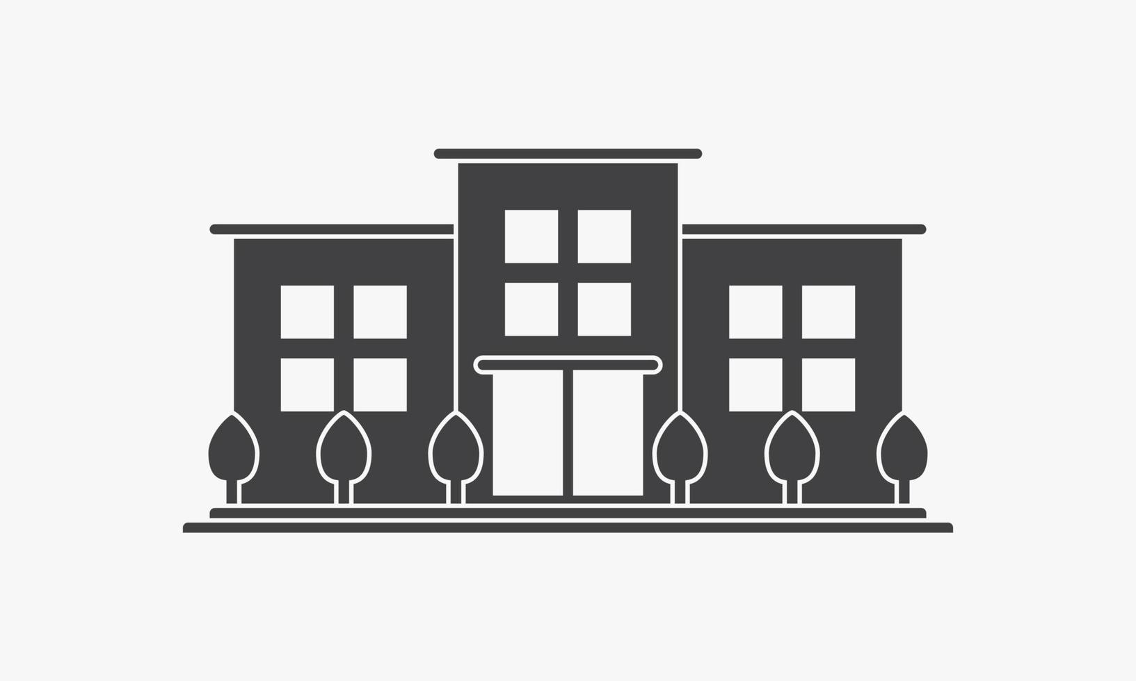 building plants icon isolated on white background. vector