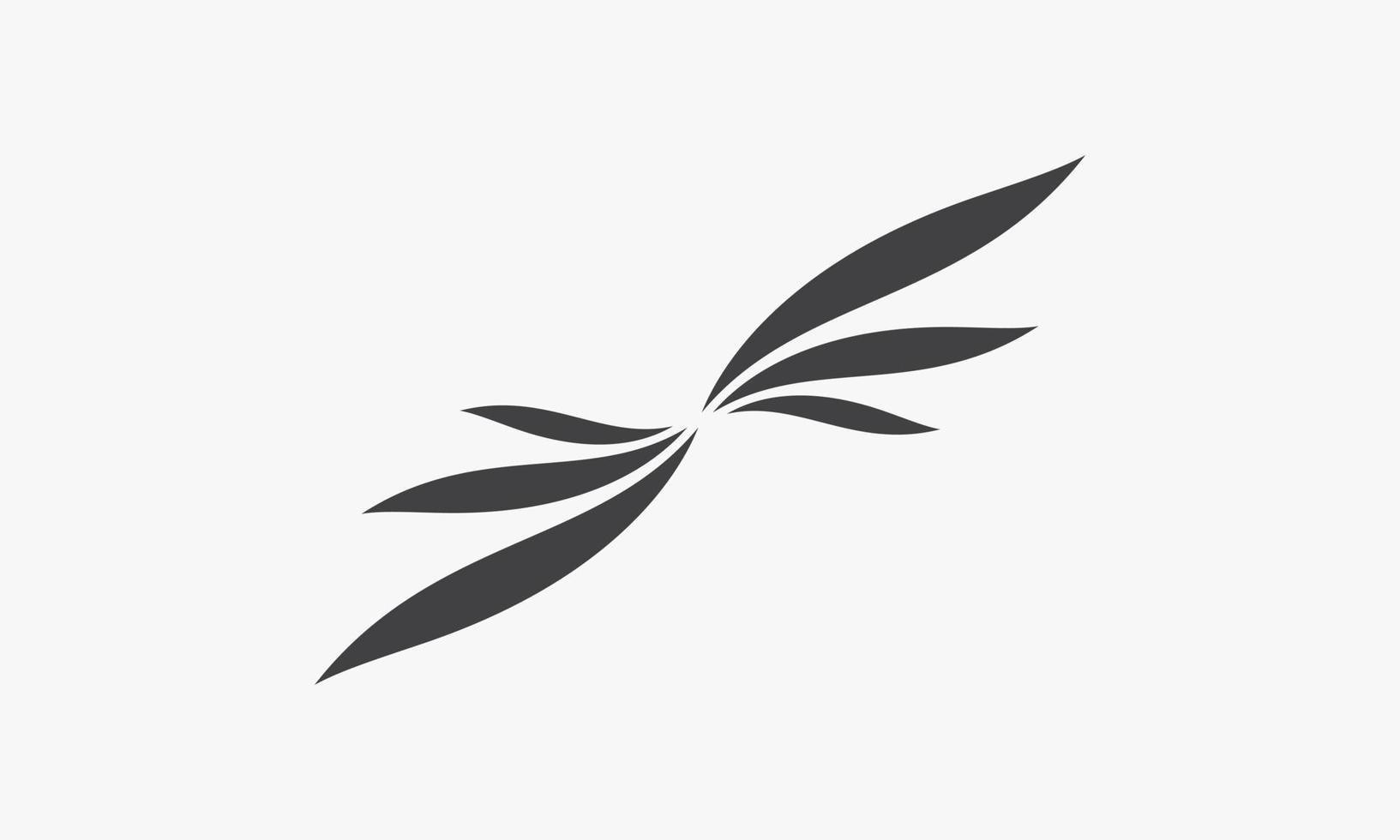swoosh vector illustration on white background. creative icon.