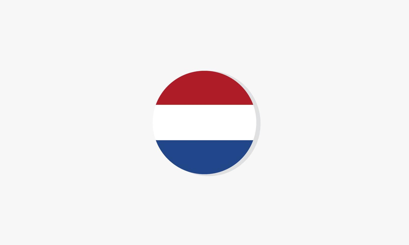 netherlands circle flag graphic design vector. vector