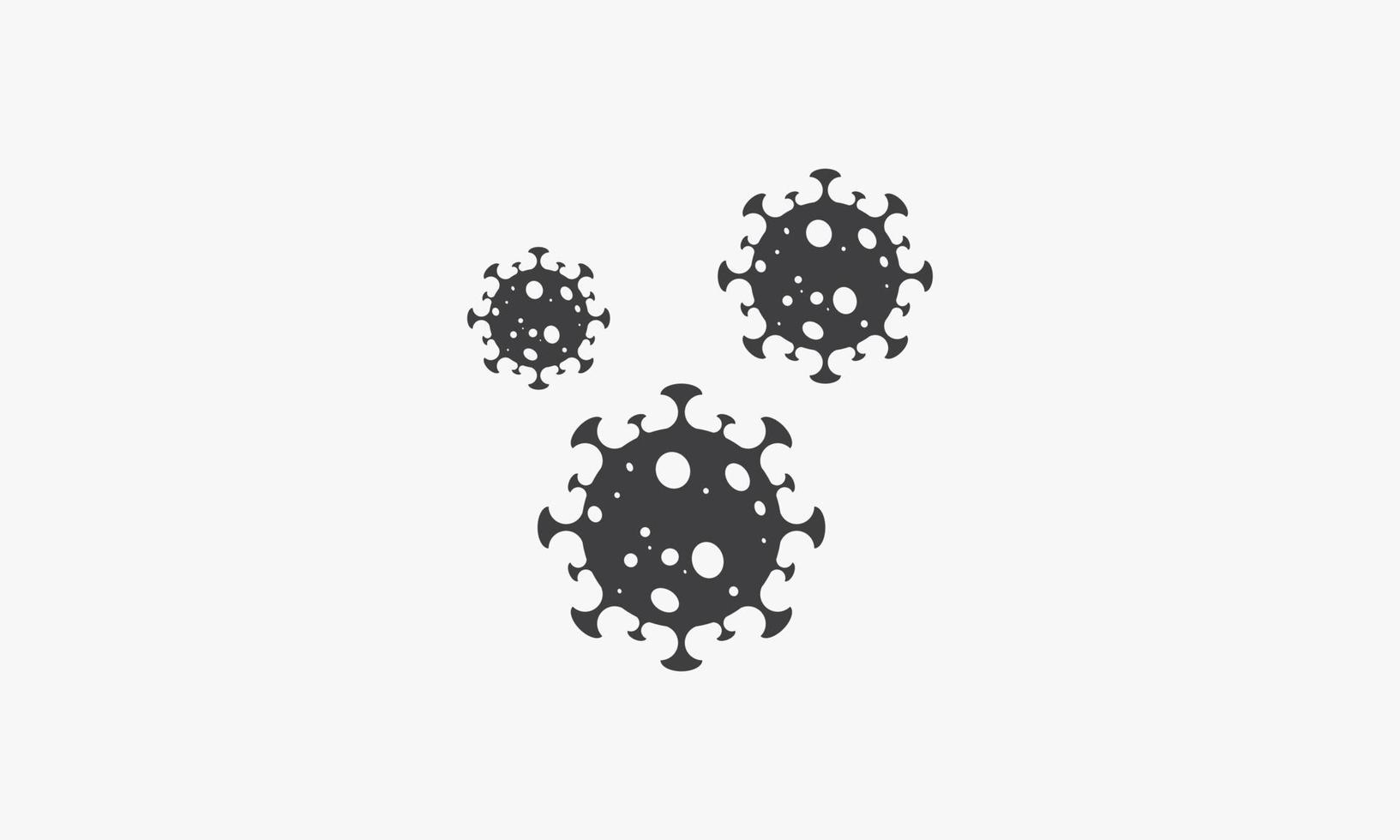 virus covid-19 vector illustration. creative icon isolated on white background.