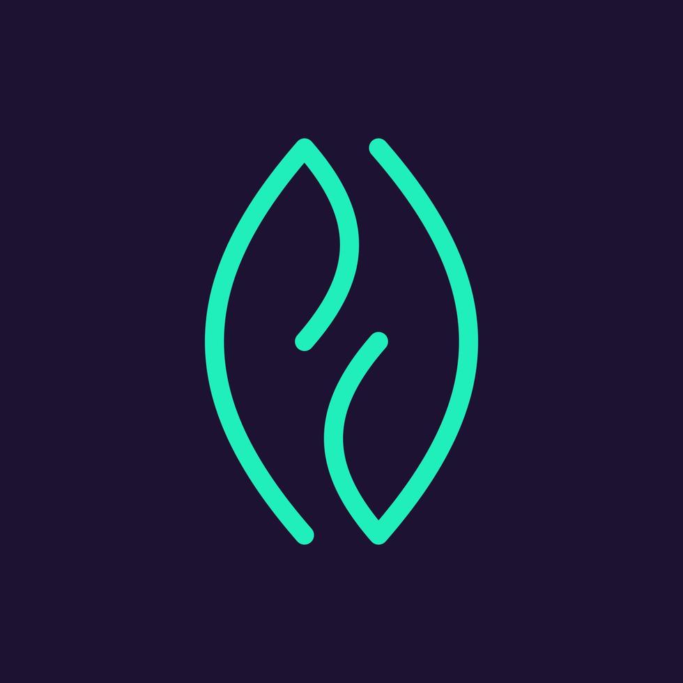 Simple seed logo design vector