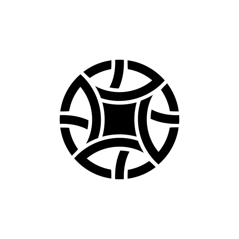 Abstract circle logo design vector